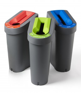 gerecycled kunststof afvalbak